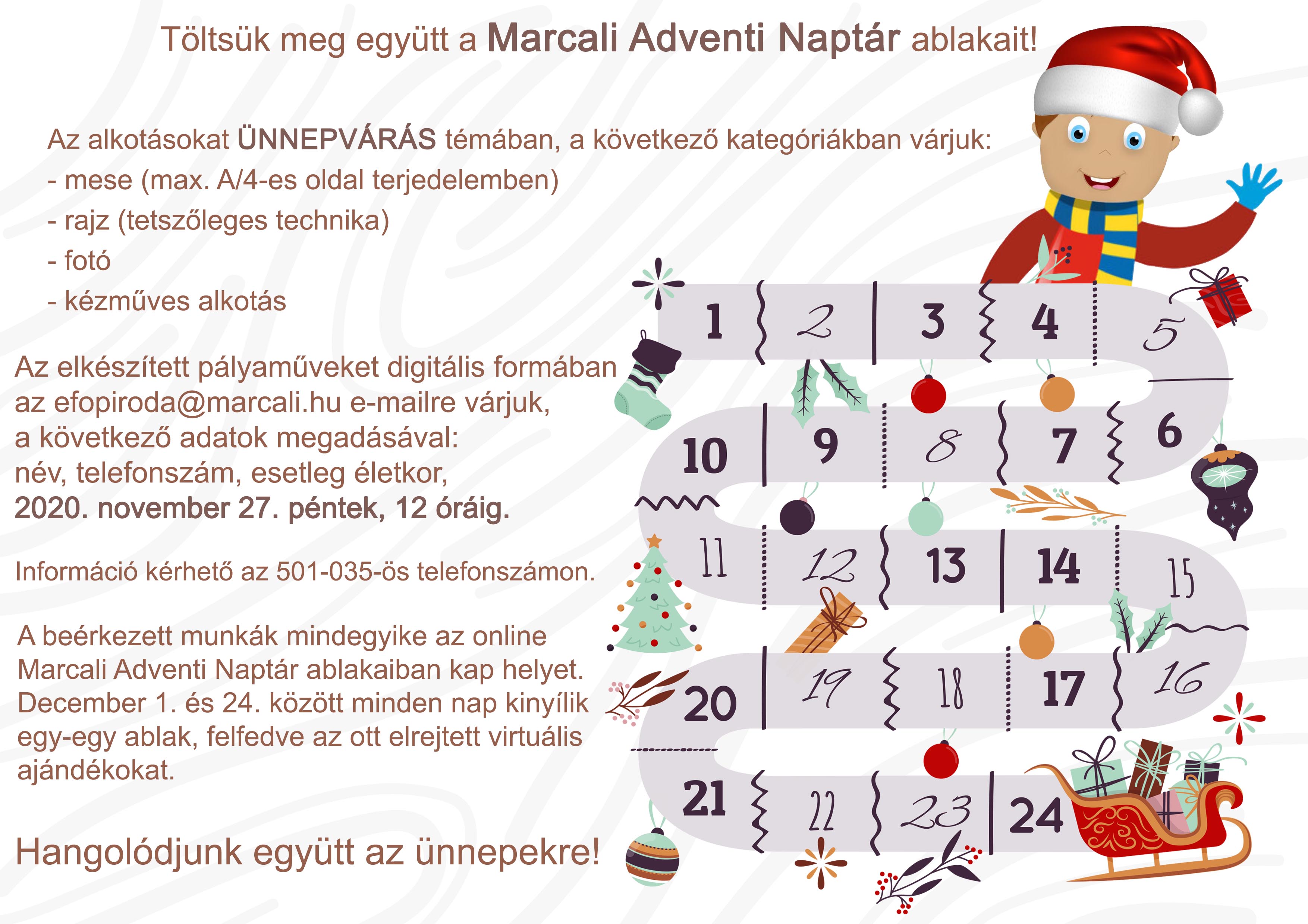 Felhívás Adventi naptár